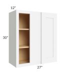 Royal White Shaker 27x30 Blind Wall Cabinet