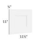 Brilliant White Shaker 12x12 Wall Decorative Door 