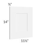 Brilliant White Shaker 12x15 Wall Decorative Door