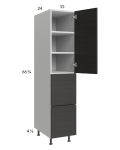 Euro Cafe 15x71-1/4 Utility Cabinet with 1 Door and 2 Drawers