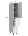 Harbor White 12x71-1/4 Utility Cabinet with 1 Door, 2 Drawers and 1 Inner Drawer