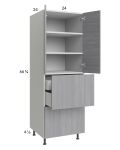 Euro Grey 24x71-1/4 Utility Cabinet with 2 Doors