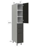 Euro Cafe 12x71-1/4 Utility Cabinet with 1 Door and 3 Drawers