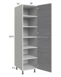 Euro Grey 18x71-1/4 Utility Cabinet with 1 Door