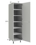 Harbor White 18x71-1/4 Utility Cabinet with 1 Door
