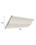 Asheville Cloud Shaker 8' Traditional Large Crown Molding