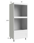 Harbor White 30x71-1/4 Double Oven Cabinet with 1 Drawer