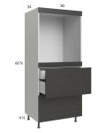 Euro Cafe 30x71-1/4 Single Oven Cabinet with 2 Drawers and 1 Inner Drawer