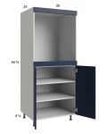 Harbor Navy 30x71-1/4 Single Oven Cabinet with 2 Doors