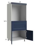 Harbor Navy 30x71-1/4 Single Oven Cabinet with 1 Drawer and 2 Doors