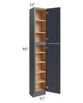 Midtown Indigo Shaker 15x12x90 Pantry Cabinet