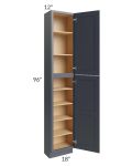 Midtown Indigo Shaker 18x12x96 Pantry Cabinet 