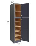 Midtown Indigo Shaker 18x24x84 Pantry Cabinet