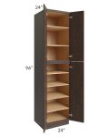 Vienna Kona Brown 24x24x96 Pantry Cabinet