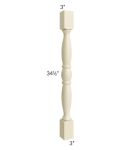 Casselton Ivory 3x3 Turned Post 