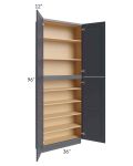Midtown Indigo Shaker 36x12x96 Pantry Cabinet