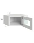 Lakewood White 24x12 Decorative Wall Diagonal Corner Cabinet