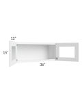 Lakewood White 36x15 Decorative Wall Cabinet