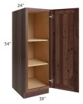 Farmhouse Walnut Shaker 18x54 Pantry Base Cabinet