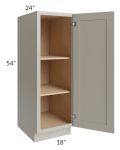 Stratton Light Grey Shaker 18x54 Pantry Base Cabinet