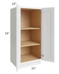 Stratton White Shaker 24x54 Pantry Base Cabinet