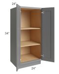 Stratton Dark Grey Shaker 24x54 Pantry Base Cabinet