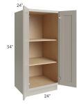 Stratton Light Grey Shaker 24x54 Pantry Base Cabinet