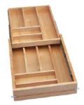Charlotte White Utensil Drawer for a 15" Base Cabinet or 15" Drawer Base Cabinet