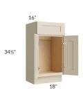 Stratton Khaki Shaker 18" Vanity Sink Base Cabinet (16" depth)