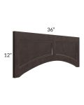 Brazilian Shaker 36x12 Arched Valance