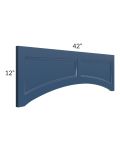 Portland Navy Blue 42x12 Arched Valance