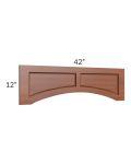 Phoenix Caramel Glaze 42" Raised Panel Door Valance 