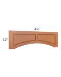 Lexington Cinnamon Glaze 42" Raised Panel Door Valance 