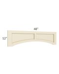Casselton Ivory 48" Raised Panel Door Valance 