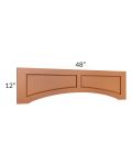 Lexington Cinnamon Glaze 48" Raised Panel Door Valance
