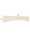 Casselton Ivory 60" Raised Panel Door Valance 