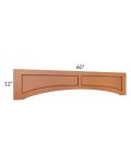 Lexington Cinnamon Glaze 60" Raised Panel Door Valance 