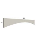Stratton Light Grey Shaker 48" Arched Valance