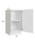 Venetian White Gloss 18" Full Height Door Vanity Base Cabinet