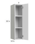 Euro Gloss White 9x35-1/4 Wall Cabinet