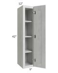 Heather Grey Shaker 09x42 Wall Cabinet