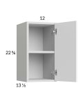 Euro Gloss White 12x22-5/8 Wall Cabinet
