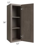 Natural Grey Shaker 12x36 Wall Cabinet
