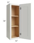 Palisades White 12x36 Wall Cabinet 