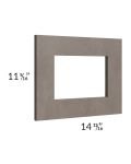 Natural Grey Shaker 15x12 Glass Door Only with Glass Included