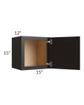 Midtown Java Shaker 15x15 Wall Cabinet