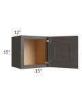 Salem Dark Grey 15x15 Wall Cabinet