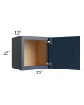 Midtown Blue Shaker 15x15 Wall Cabinet