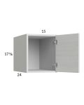 Euro White Grain 15x17-5/8x24 Wall Cabinet