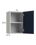 Harbor Navy 15x22-5/8 Wall Cabinet